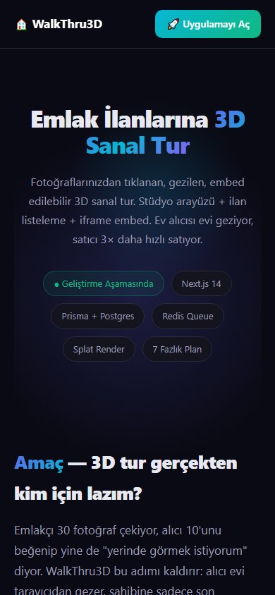 WalkThru3D — Referans Proje